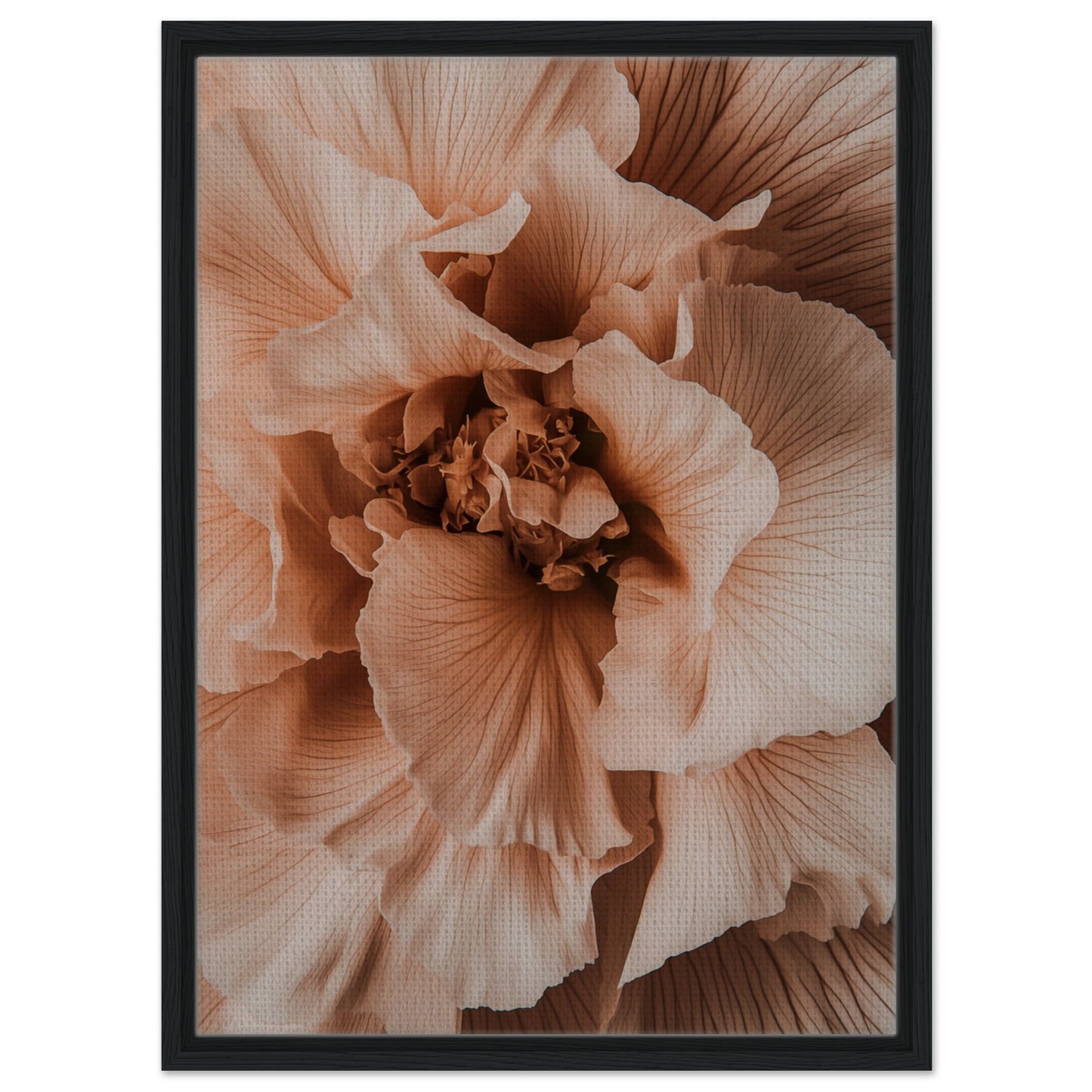 Blütenzauber | Gerahmte Leinwand Schwarzer Rahmen 50x70 cm - Pixara