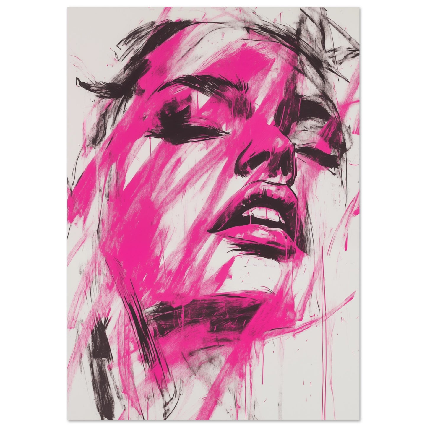 Fuchsia-Explosion Poster A4 21x29.7 cm - Pixara