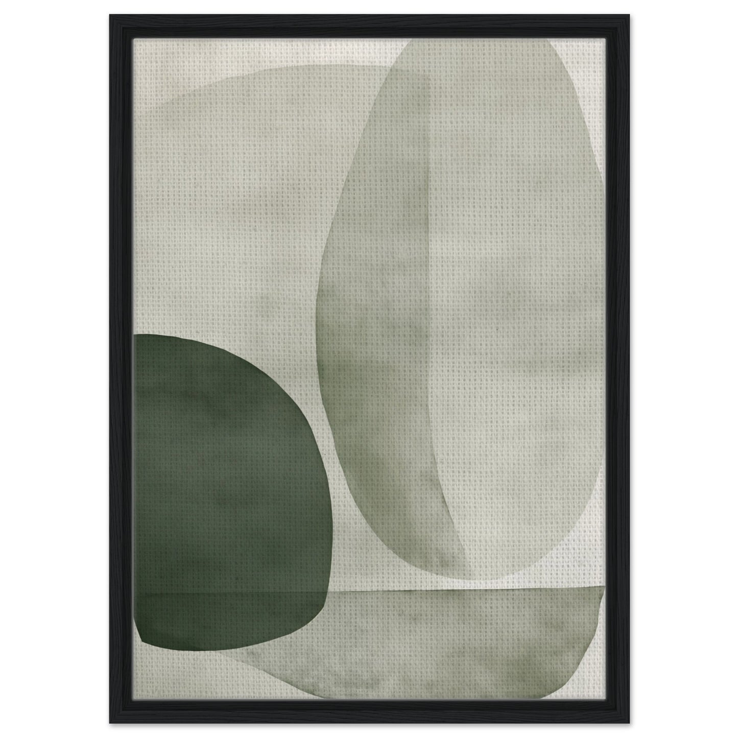 Klare Gedanken | Gerahmte Leinwand 50x70 cm 20x28″ Schwarzer Rahmen - Pixara