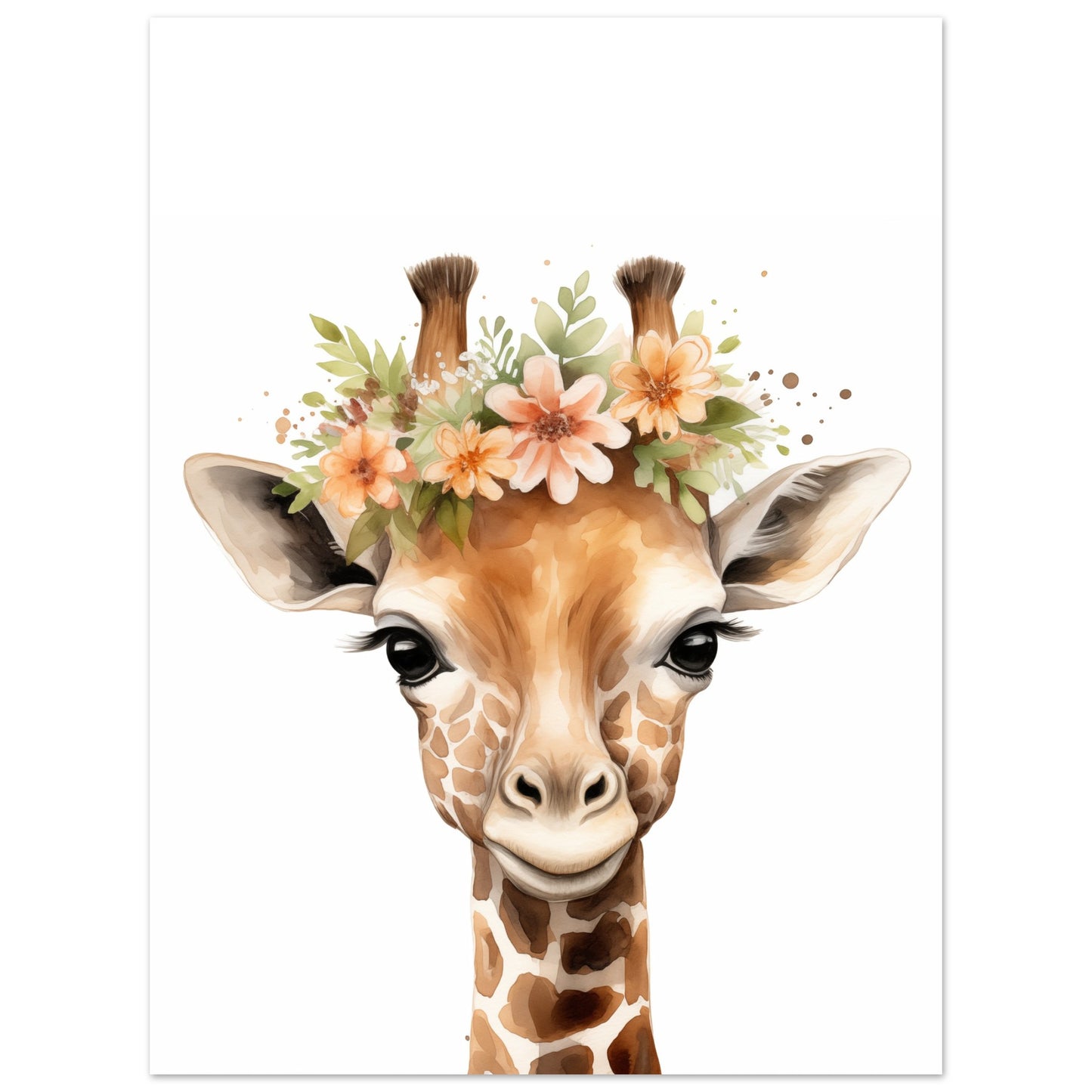 Giraffe "Giselle" Poster 30x40 cm - Pixara