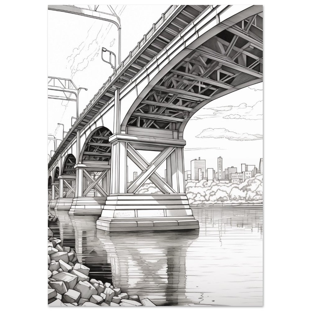 Architektonische Symphonie 50x70 cm - Pixara