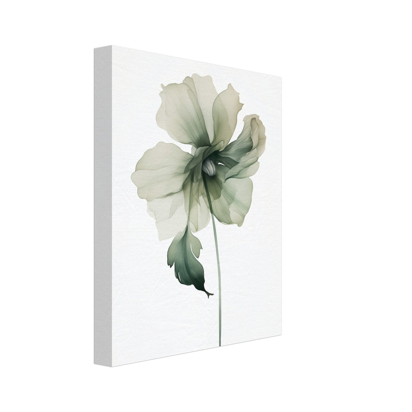 Grüne Anmut Leinwand 20x25 cm - Pixara