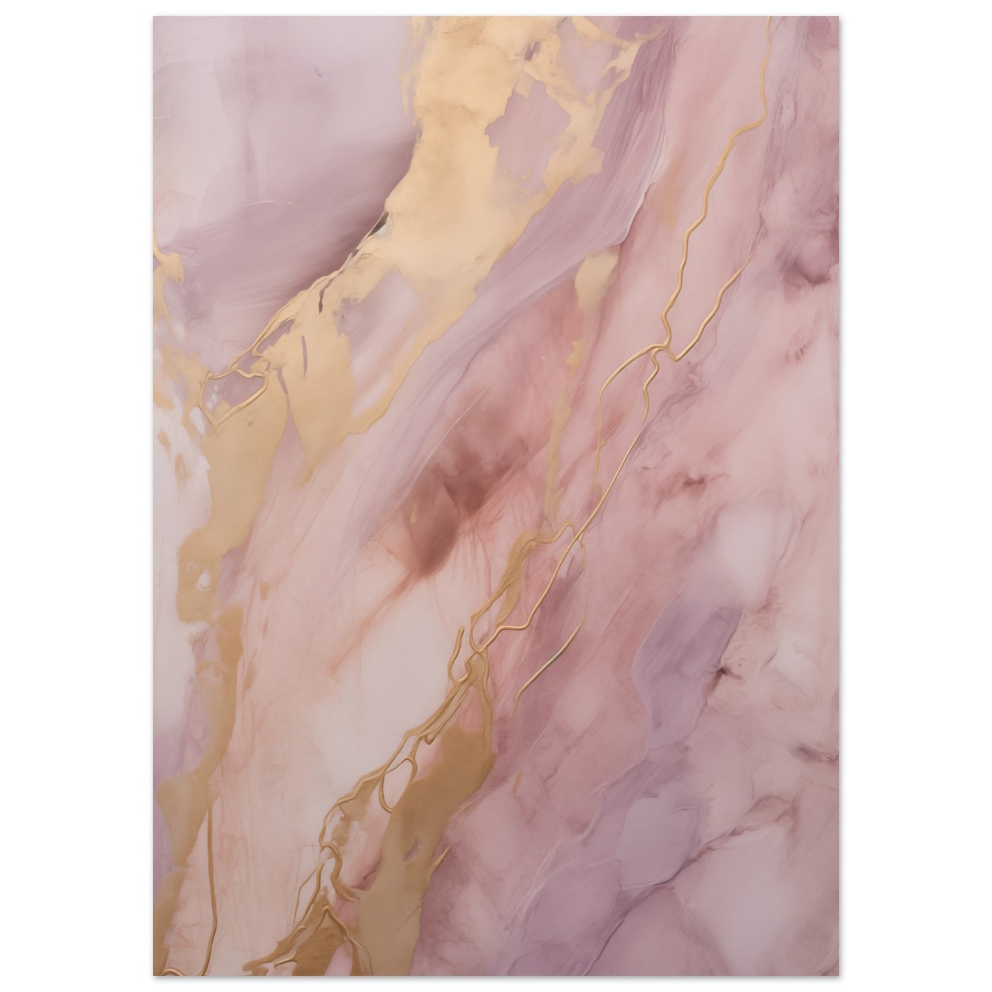Purpur-Gold Poster 50x70 cm - Pixara