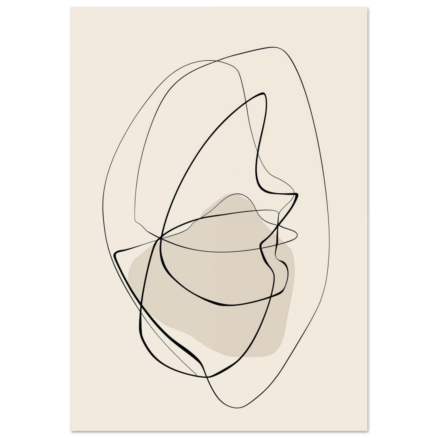 Tanz der Linien – Abstrakte Leichtigkeit 70x100 cm - Pixara