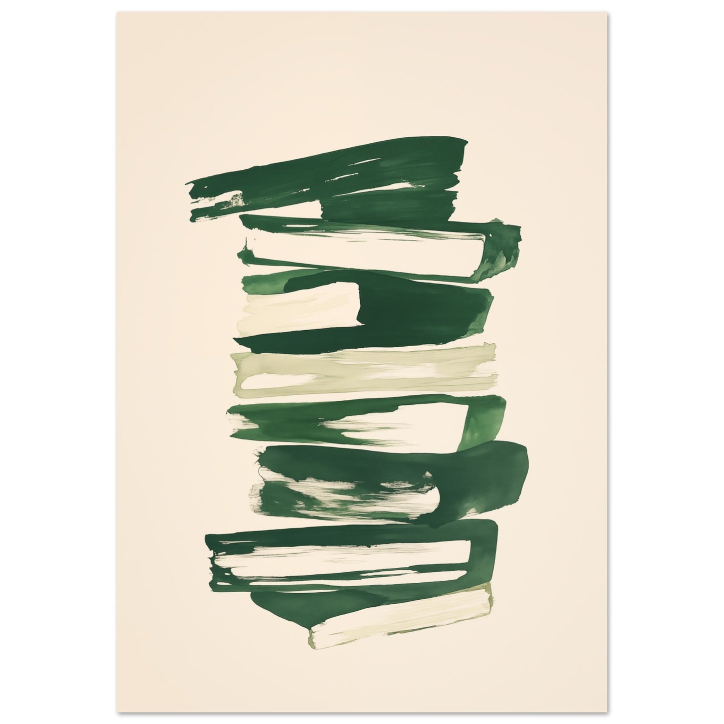 Struktur in Grün – Abstrakte Harmonie Poster 70x100 cm - Pixara