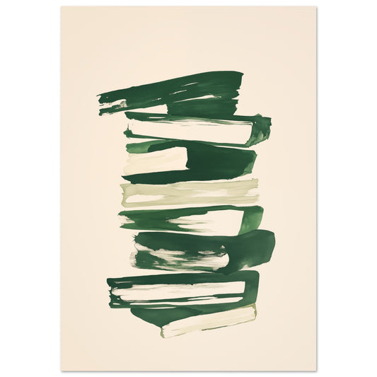 Struktur in Grün – Abstrakte Harmonie Poster 70x100 cm - Pixara