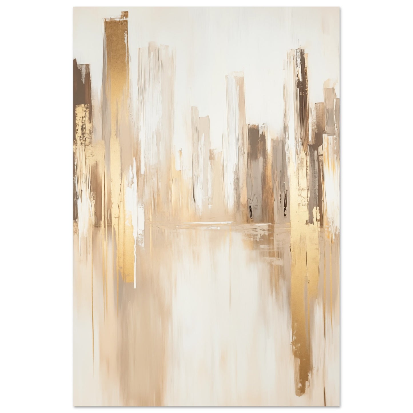 Goldene Skyline Poster 60x90 cm - Pixara