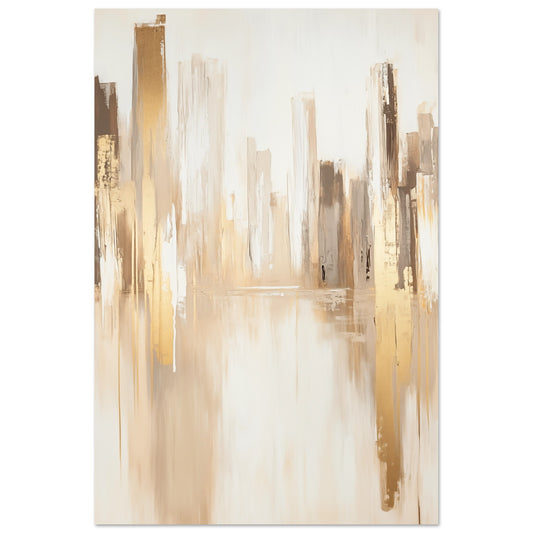 Goldene Skyline Poster 60x90 cm - Pixara