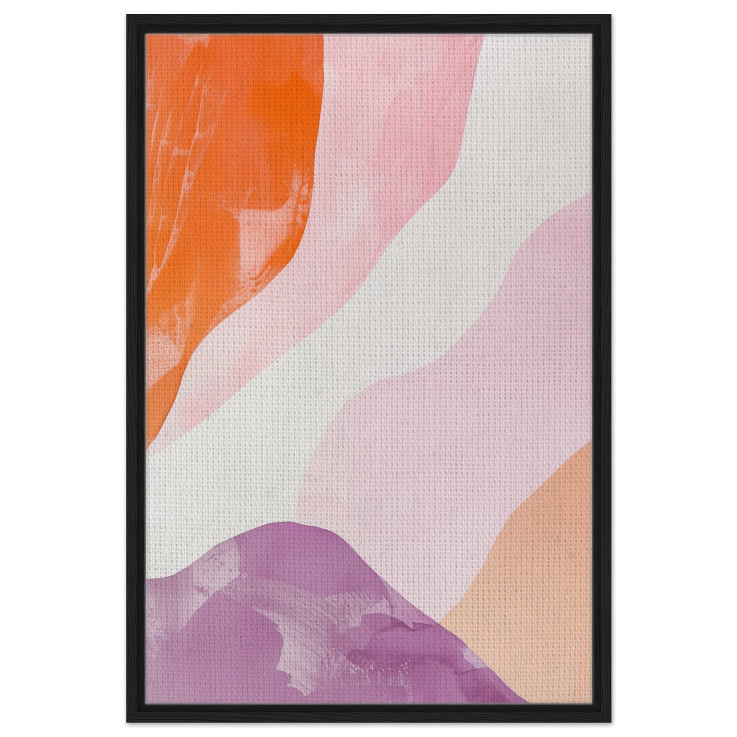Kosmische Meditation | Gerahmte Leinwand Schwarzer Rahmen 60x90 cm - Pixara