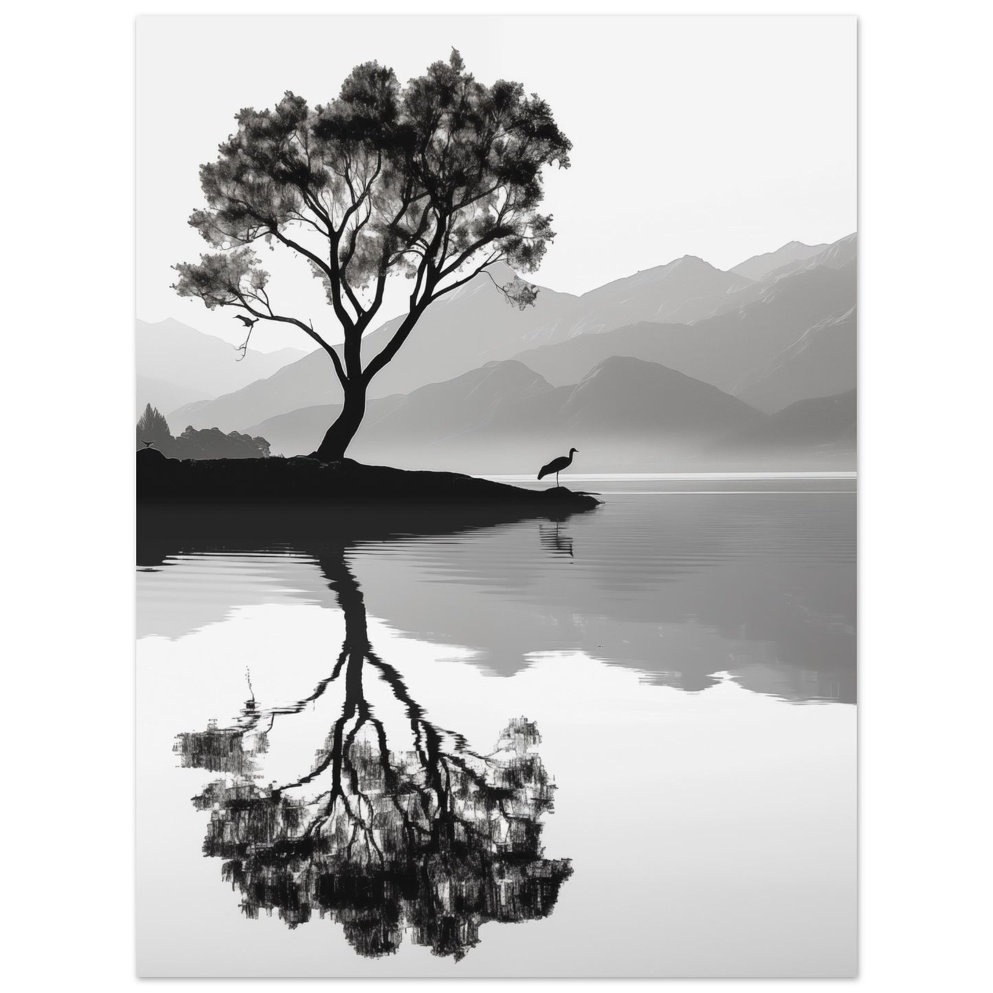 Reflexionen der Einsamkeit Poster 30x40 cm - Pixara