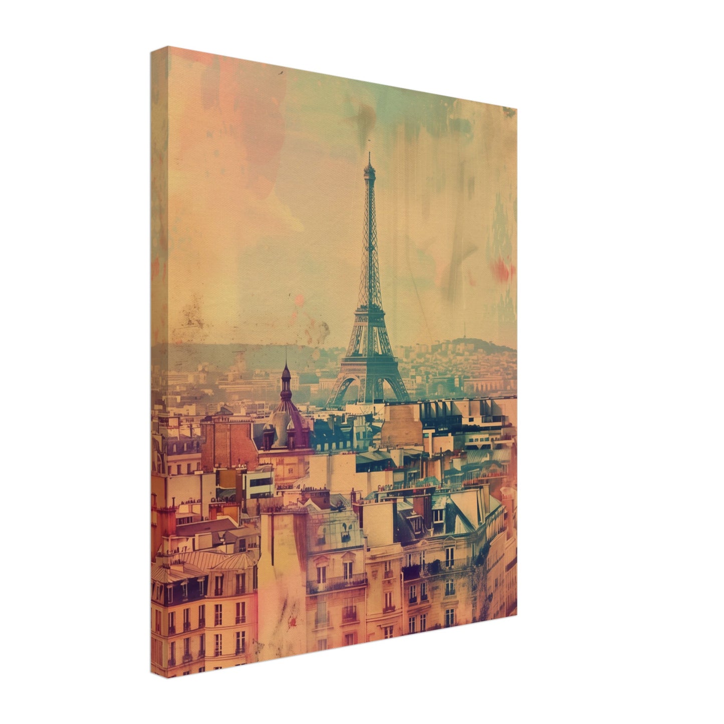 Pariser Pastelltraum Leinwand 40x50 cm - Pixara