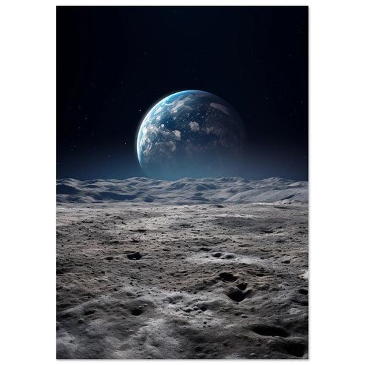 Mondlandschaft mit Erdsicht - Pixara