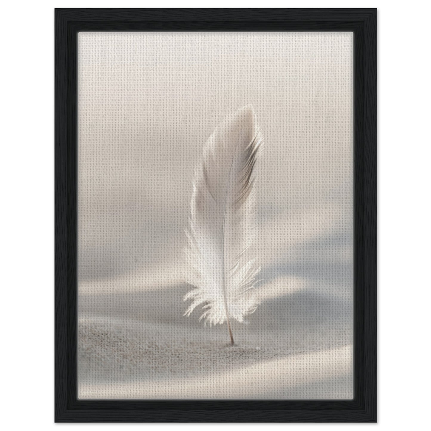 Sanfte Pause | Gerahmte Leinwand Schwarzer Rahmen 30x40 cm - Pixara