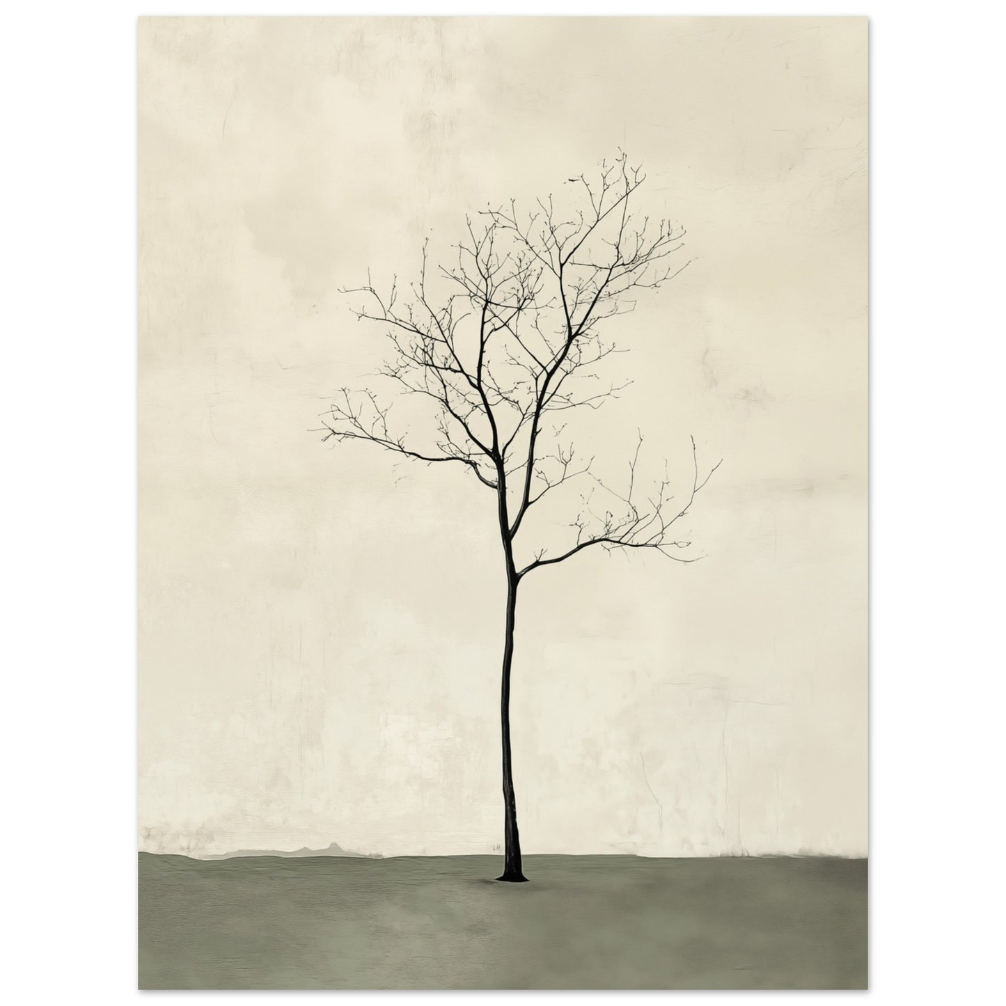 Baum in der Stille Poster 30x40 cm - Pixara