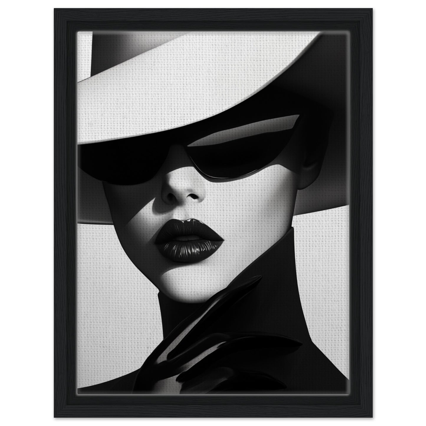 Stilvolle Moderne | Gerahmte Leinwand Schwarzer Rahmen 30x40 cm - Pixara