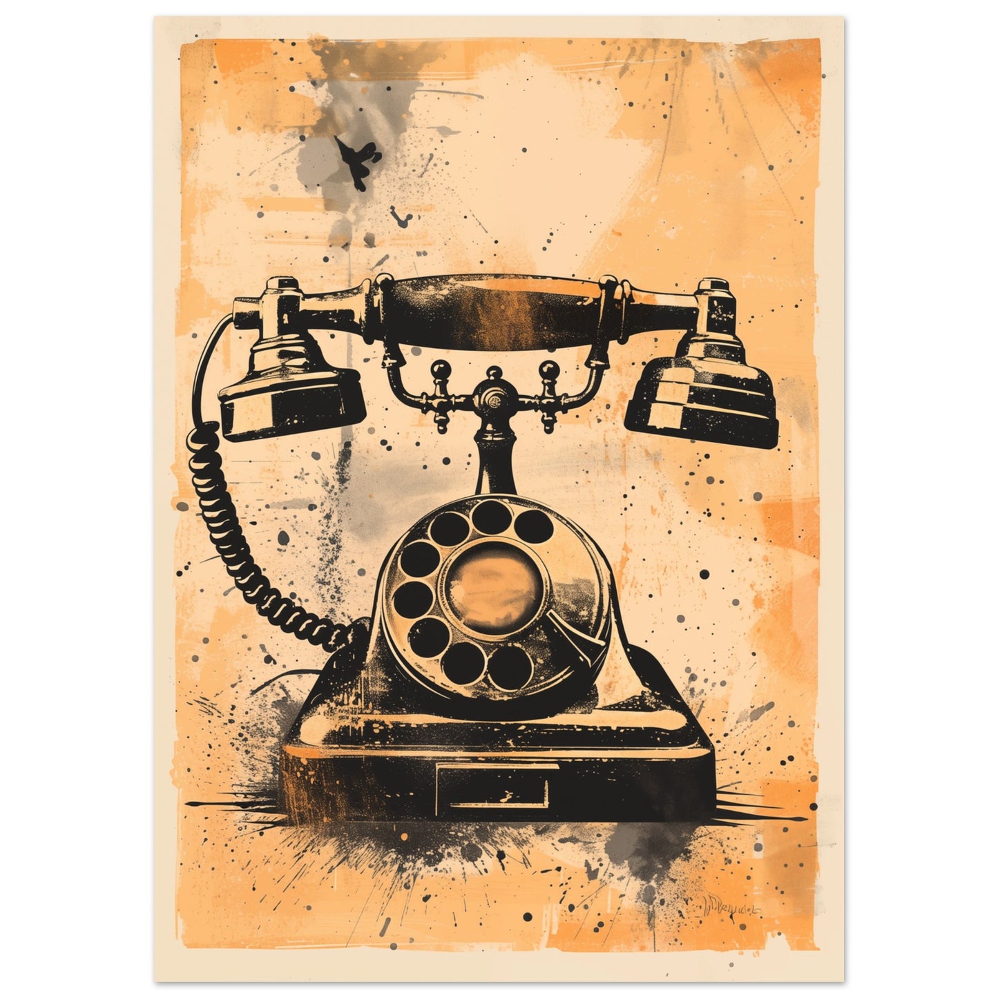 Retro Telefon 50x70 cm - Pixara