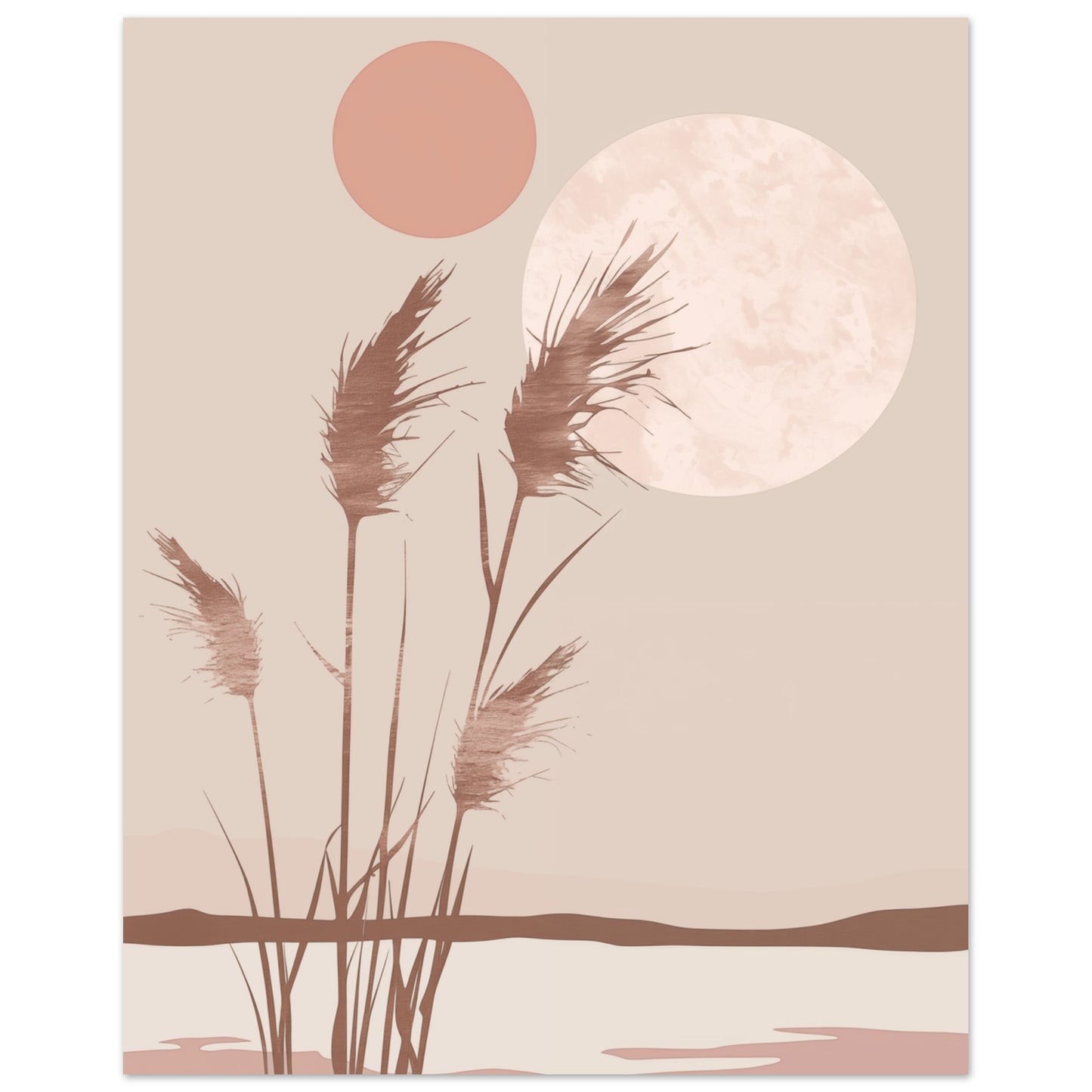 Doppelmond über den Dünen 40x50 cm - Pixara