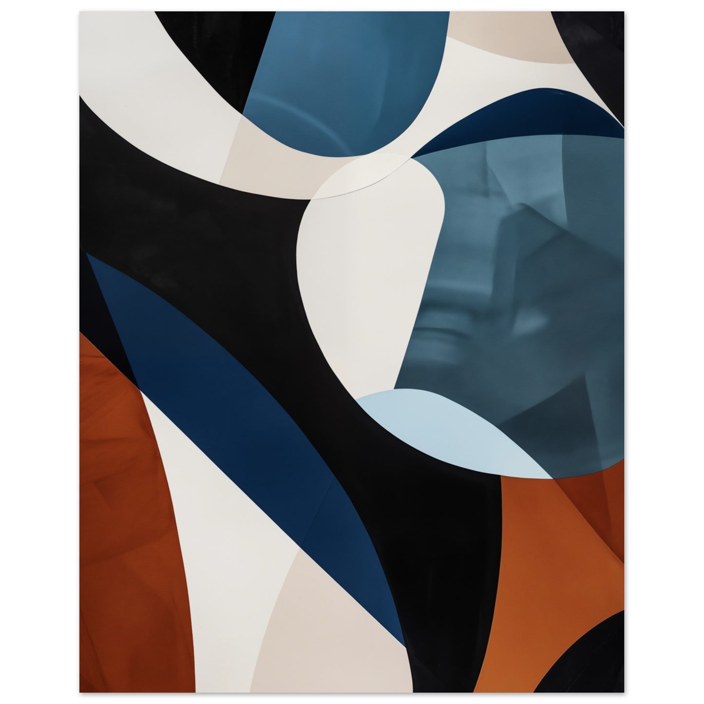 Vibrant Curves Poster 20x25 cm - Pixara