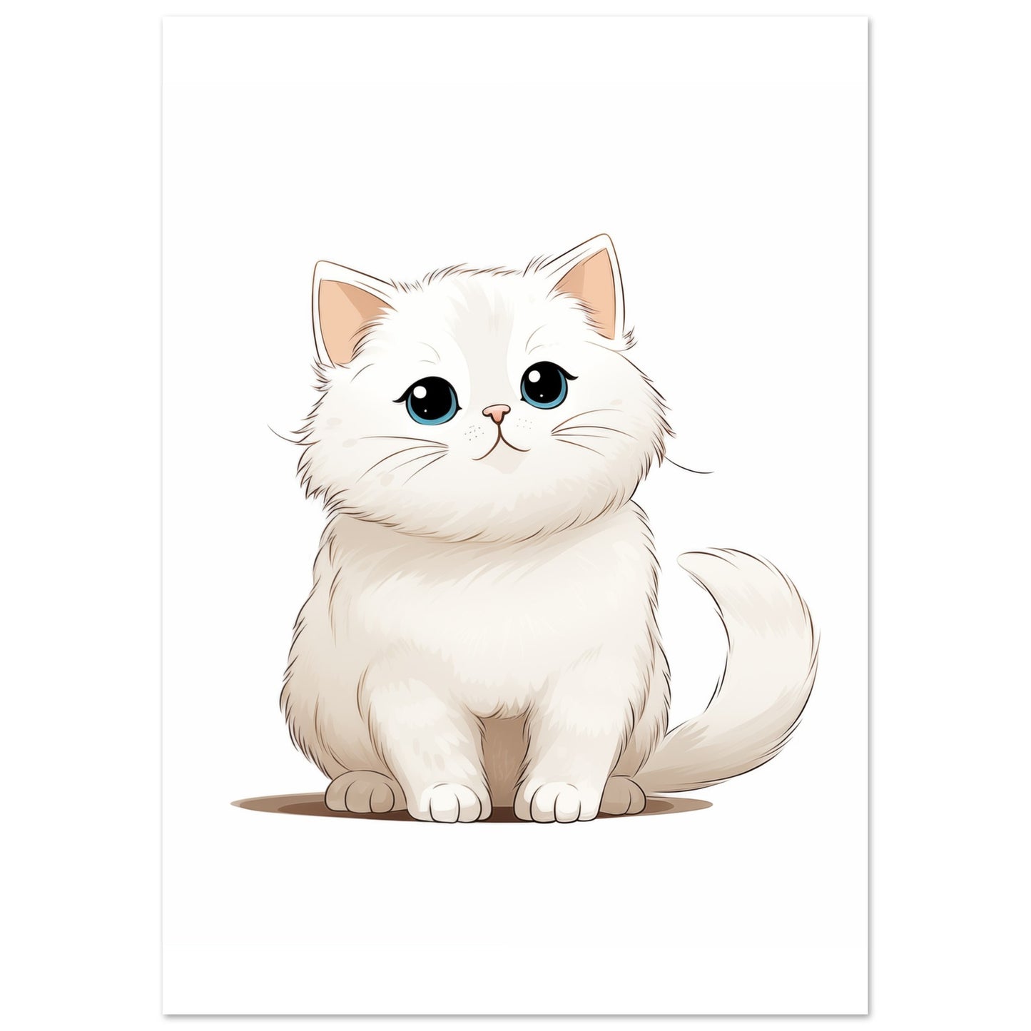 Kätzchen "Cuddles" Poster A4 21x29.7 cm - Pixara