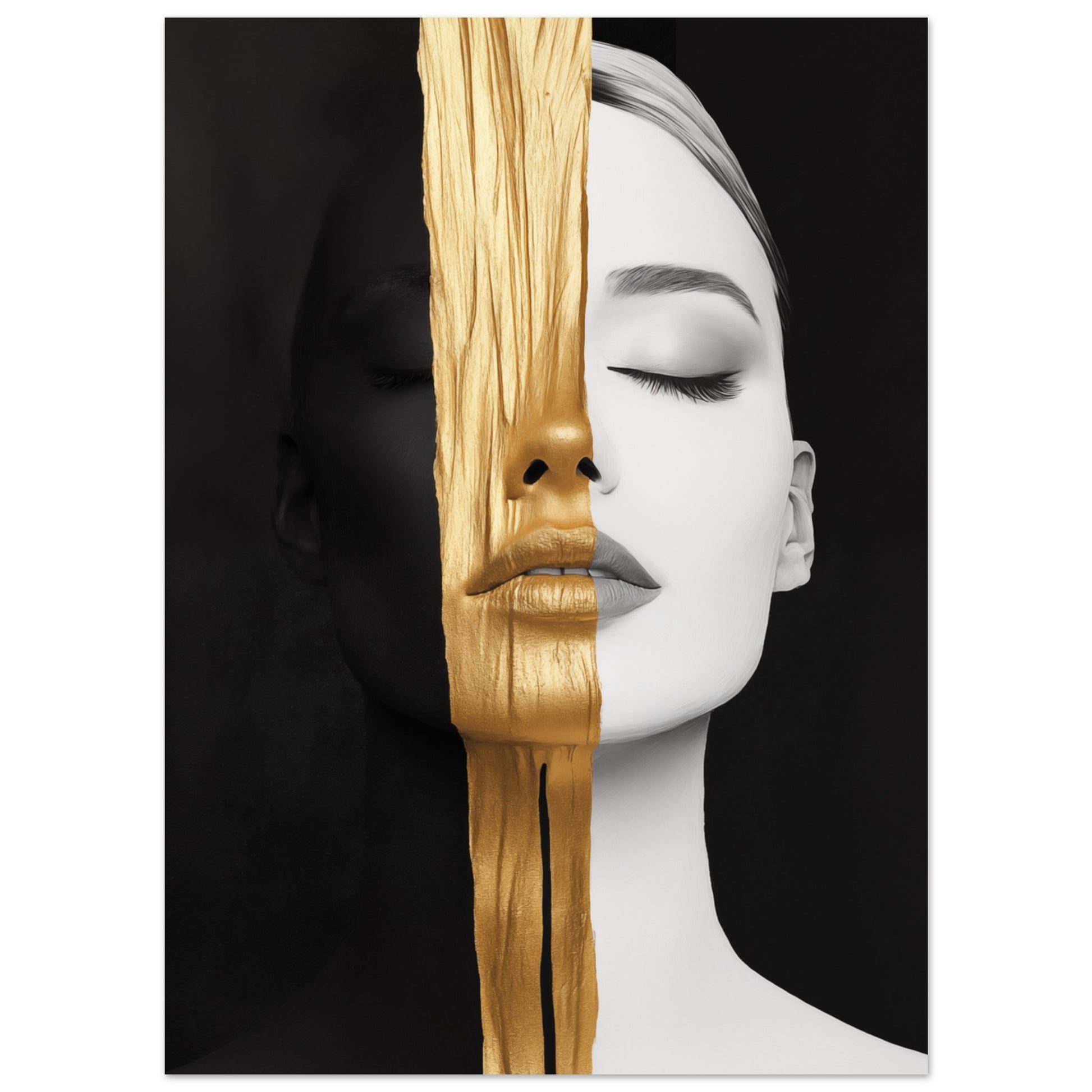 Goldene Dualität Poster 13x18 cm - Pixara