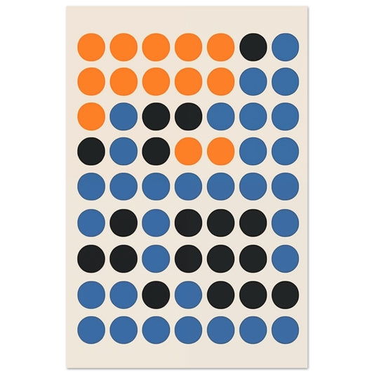 Farbige Punkte in perfekter Harmonie 60x90 cm - Pixara