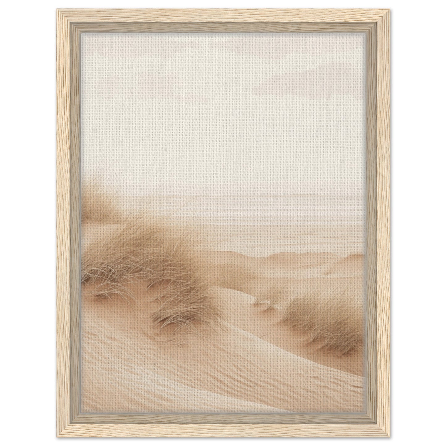 Sanfte Dünenlandschaft | Gerahmte Leinwand Holzrahmen 30x40 cm - Pixara