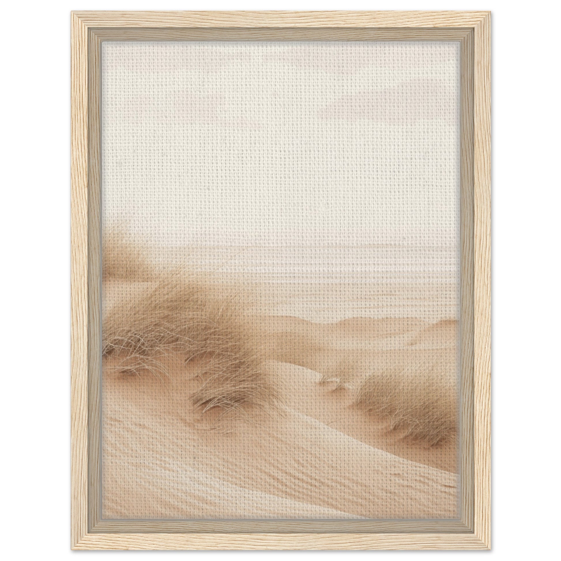 Sanfte Dünenlandschaft | Gerahmte Leinwand Holzrahmen 30x40 cm - Pixara