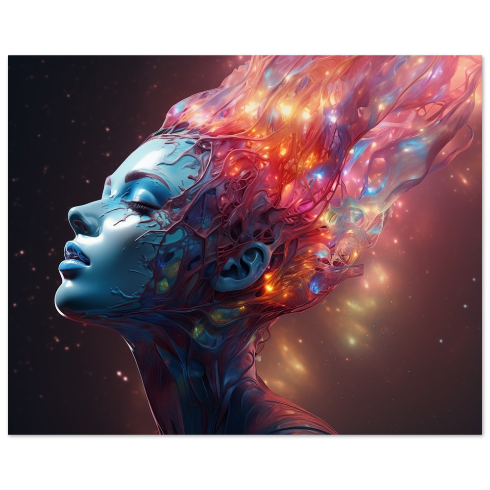 Hyper-realistische Humanoidin 20x25 cm - Pixara