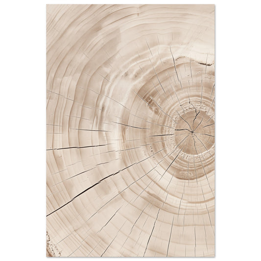 Holzringe der Zeit 60x90 cm - Pixara