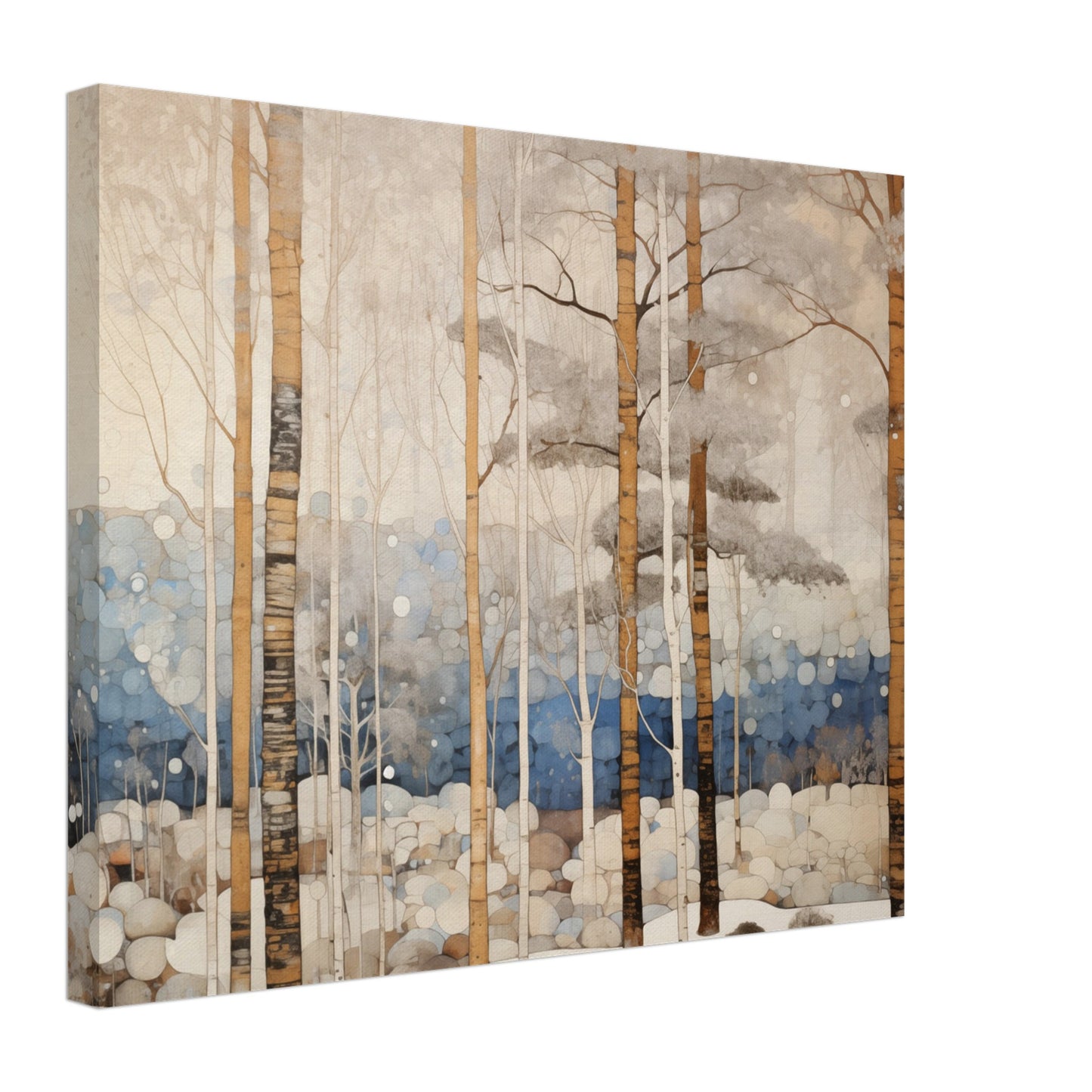 Wintermorgen Leinwand 40x50 cm - Pixara