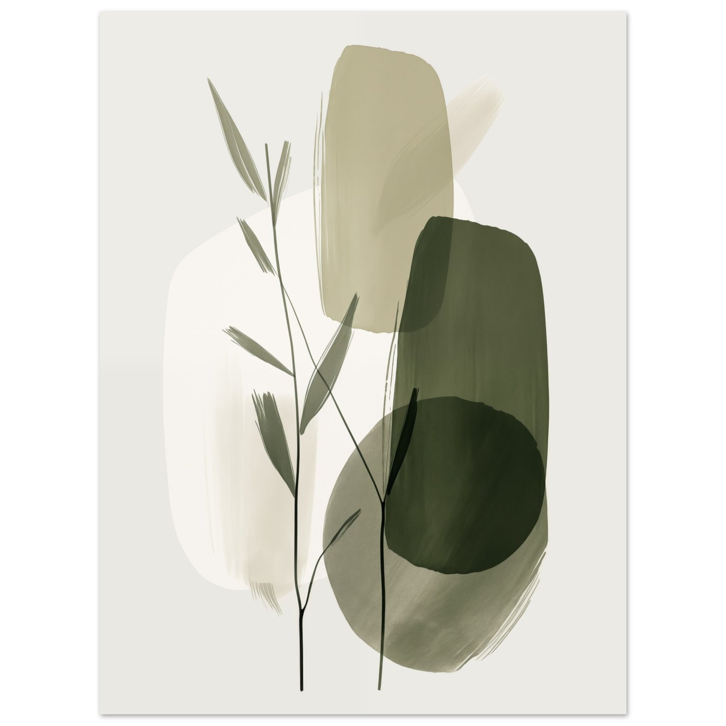 Harmonie des Wachstums Premium Poster auf mattem Papier 30x40 cm 12x16″ - Pixara
