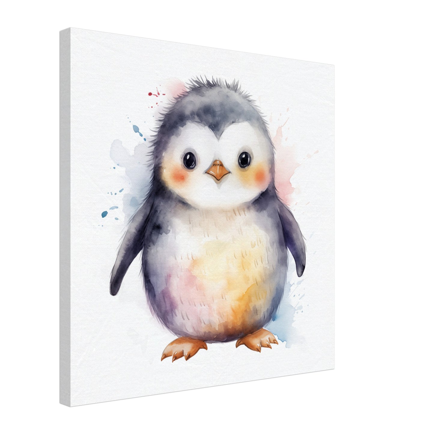 Pinguin "Pippa" Leinwand 50x50 cm - Pixara
