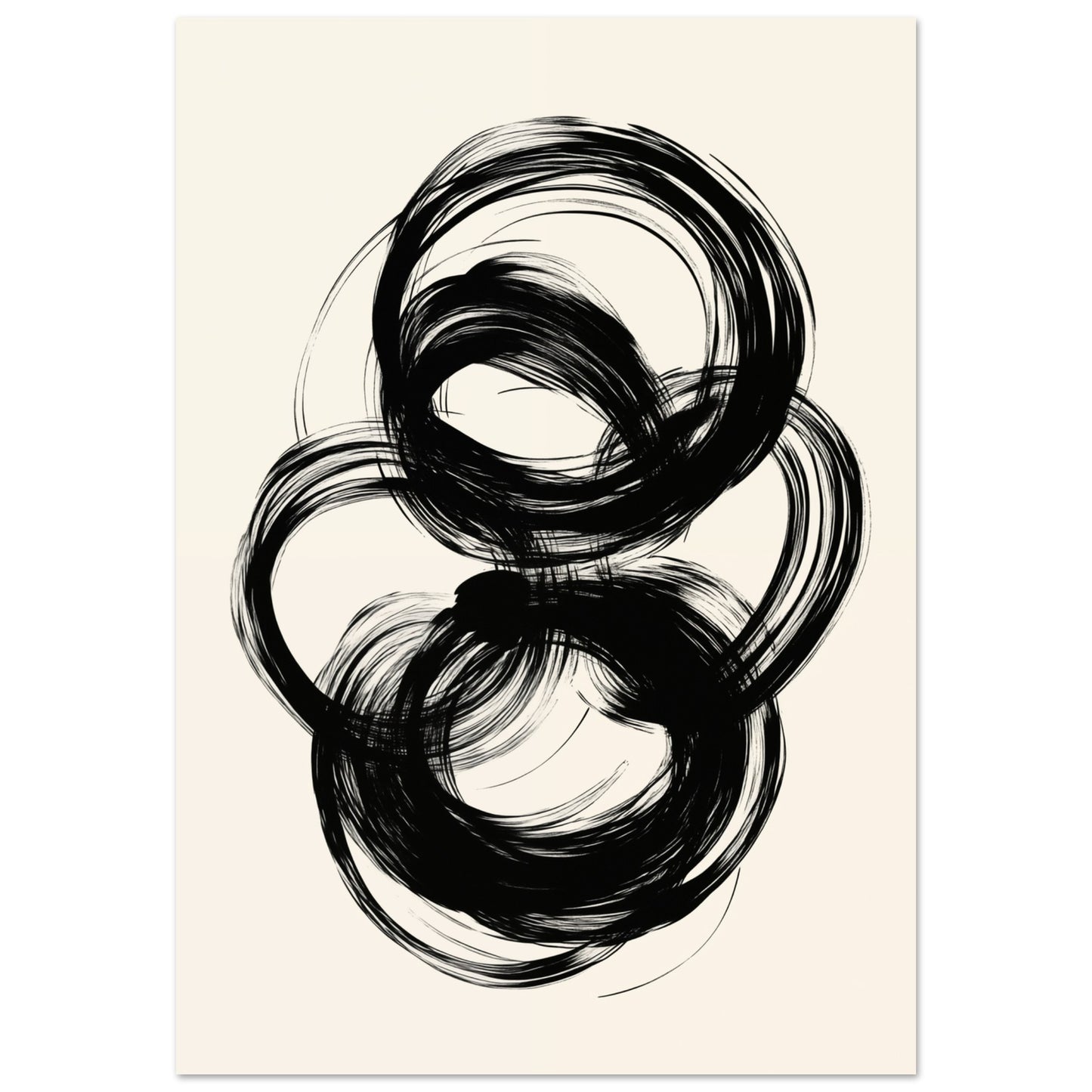 Energie in Bewegung – Abstrakte Pinselstriche 70x100 cm - Pixara