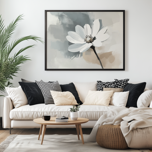 Elegante Einfachheit - Blüten in Pinselstrichen - Pixara