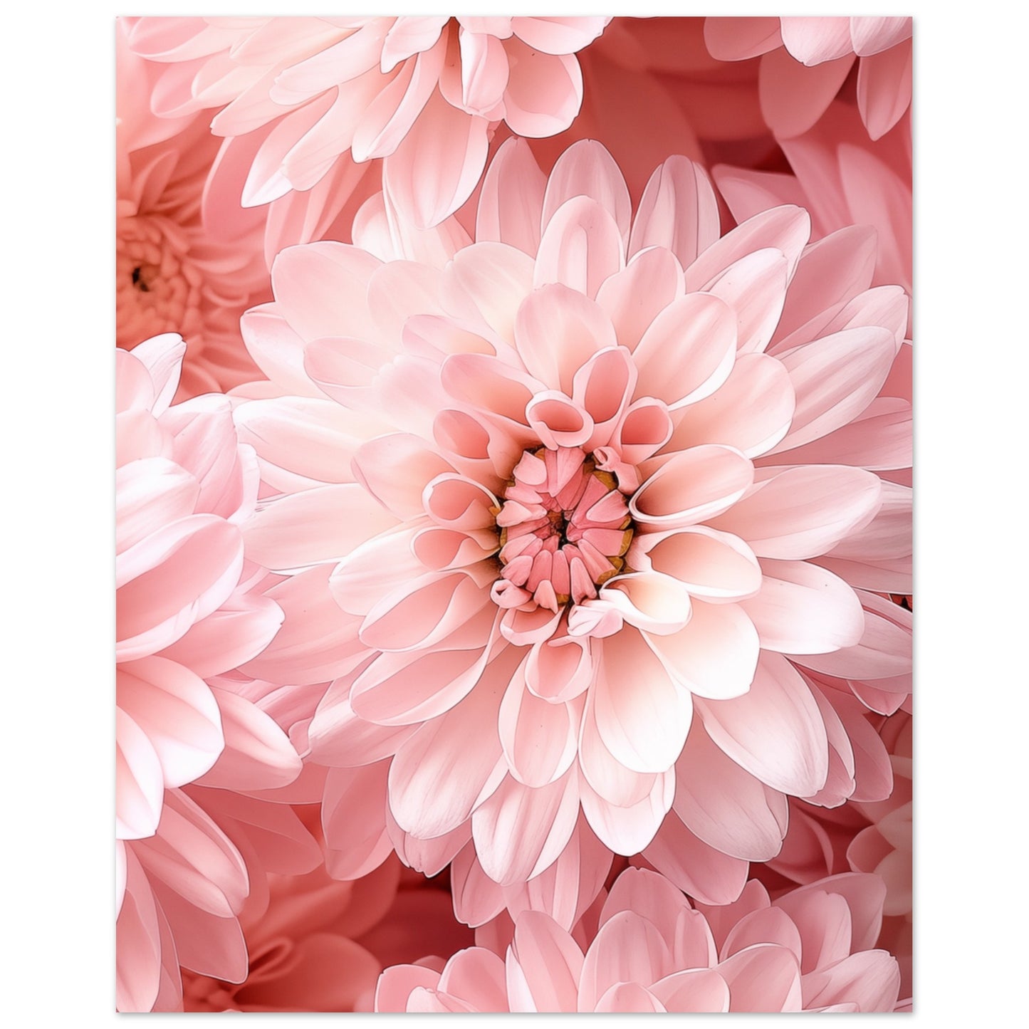 Rosa Chrysantheme Poster 40x50 cm - Pixara