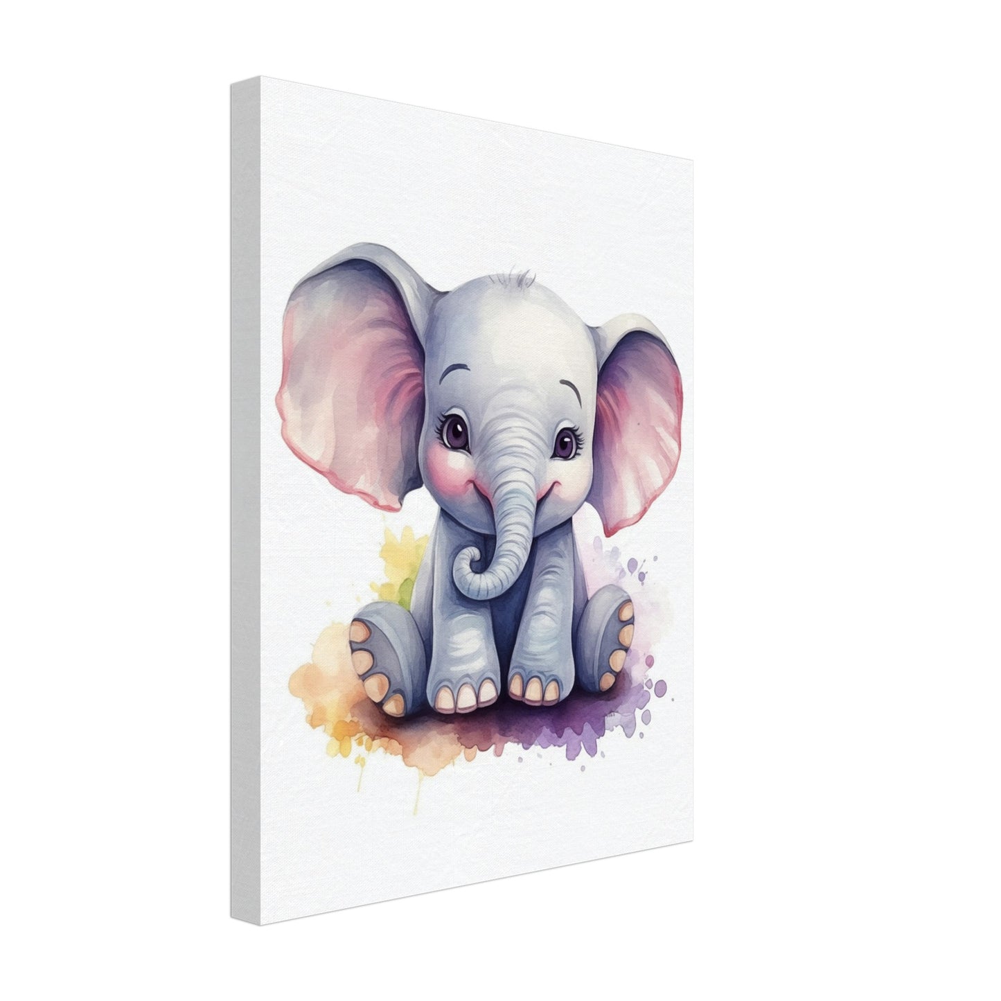 Elefant "Ellie" Leinwand 30x40 cm - Pixara