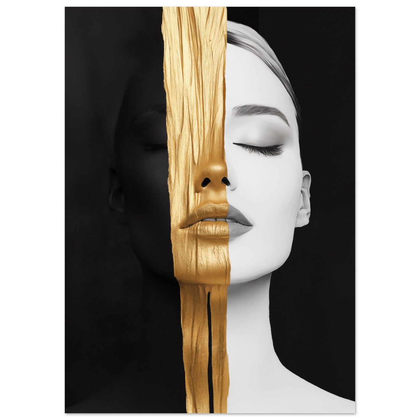 Goldene Dualität Poster 50x70 cm - Pixara