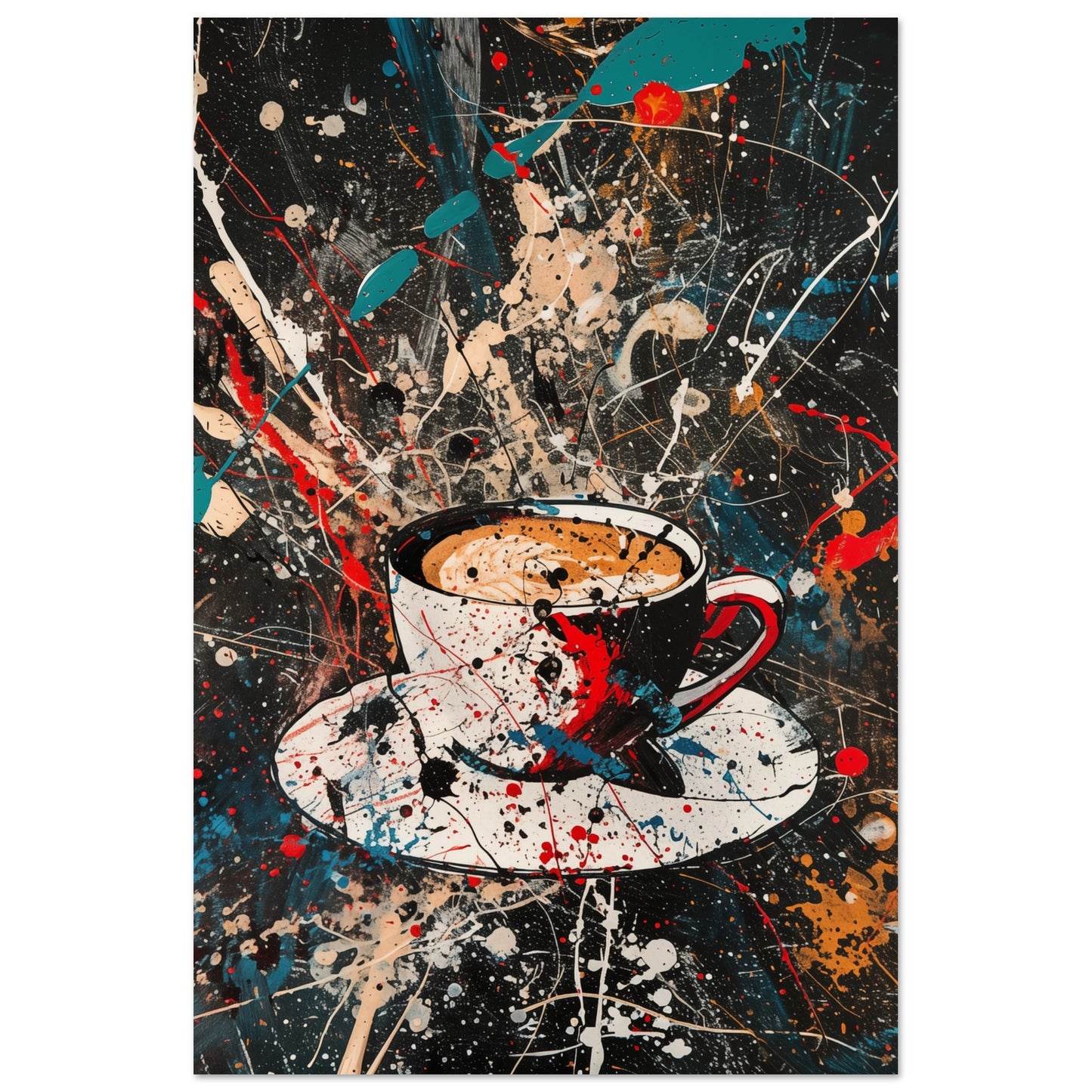 Kaffee Kunst 60x90 cm - Pixara