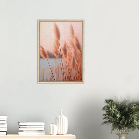 Flüstern des Abendrots | Gerahmte Leinwand - Pixara