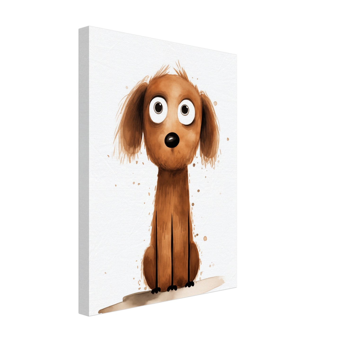 "Buddy", der Wachsame Leinwand 30x40 cm - Pixara