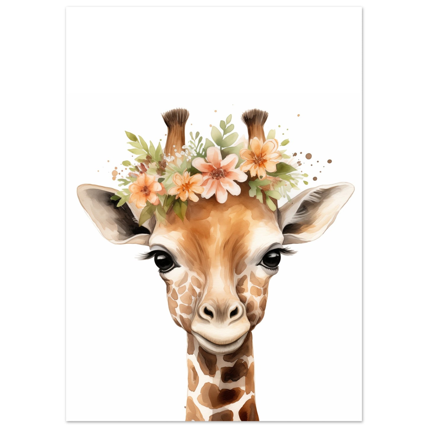 Giraffe "Giselle" Poster 50x70 cm - Pixara