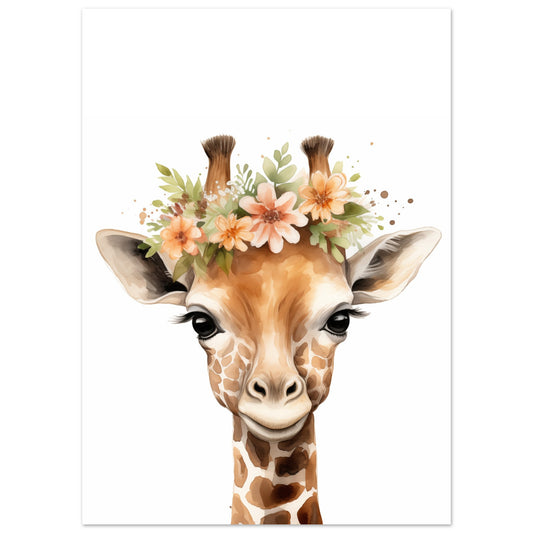Giraffe "Giselle" Poster 50x70 cm - Pixara
