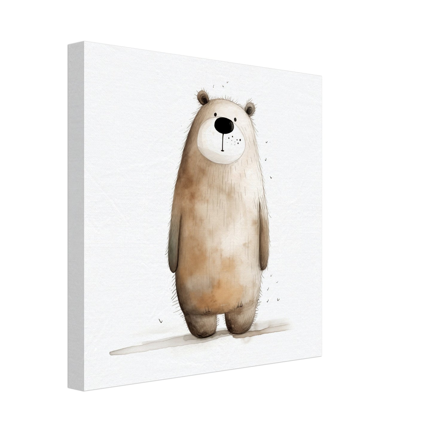 Bär "Oscar" Leinwand 30x30 cm - Pixara