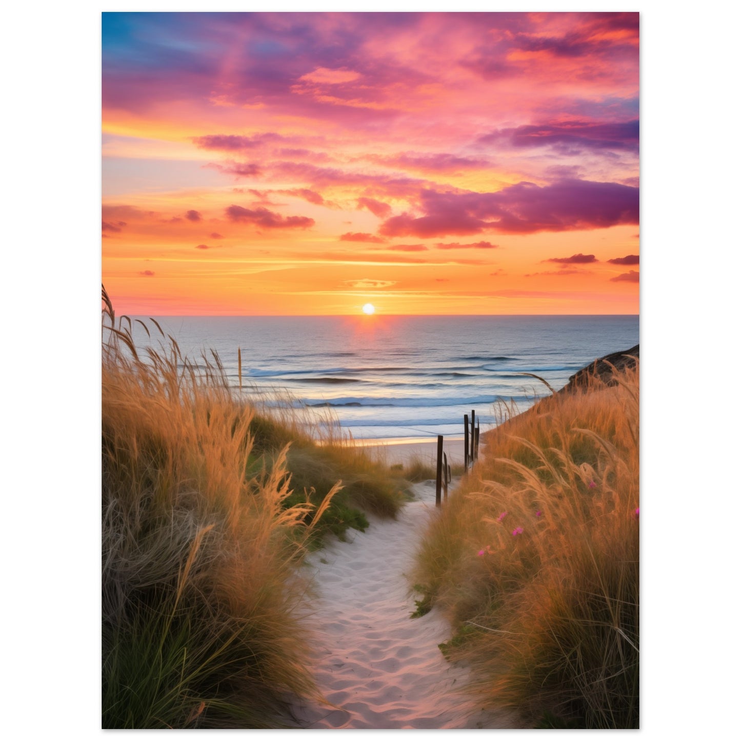 Dünenpfad Poster 30x40 cm - Pixara