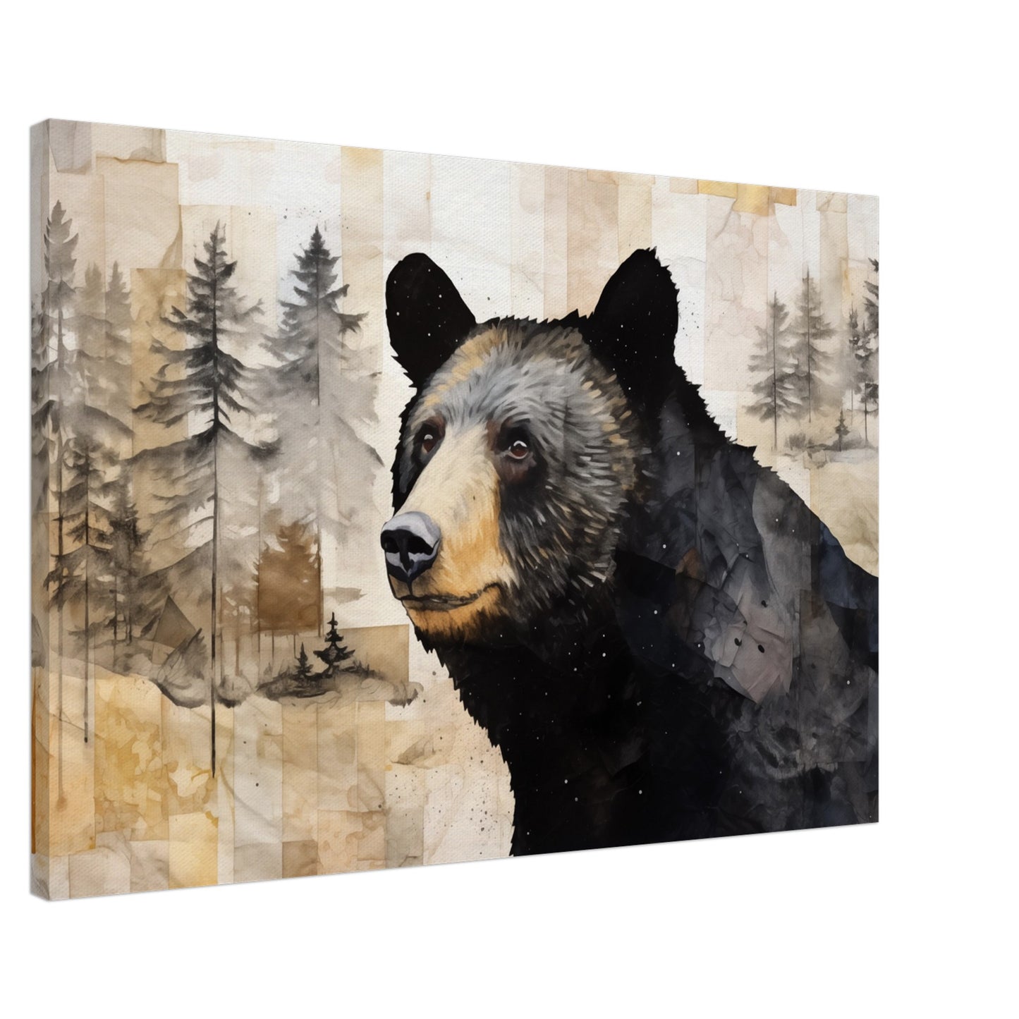 Wächter des Waldes Leinwand 60x90 cm - Pixara