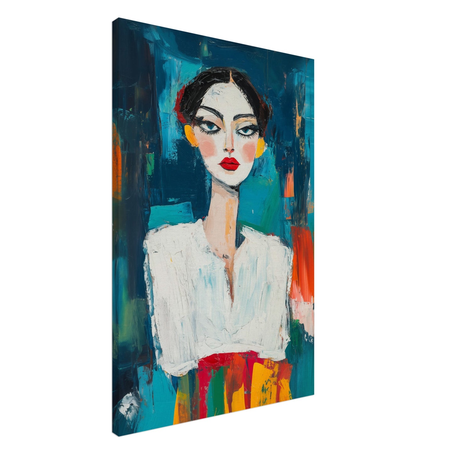 Ausdrucksstarke Eleganz Leinwand 60x90 cm - Pixara