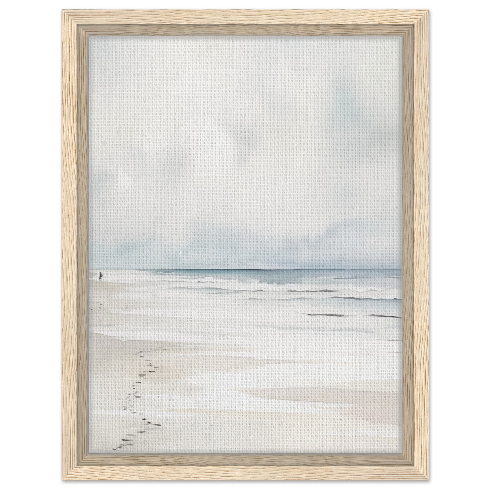 Sandspuren | Gerahmte Leinwand Holzrahmen 30x40 cm - Pixara