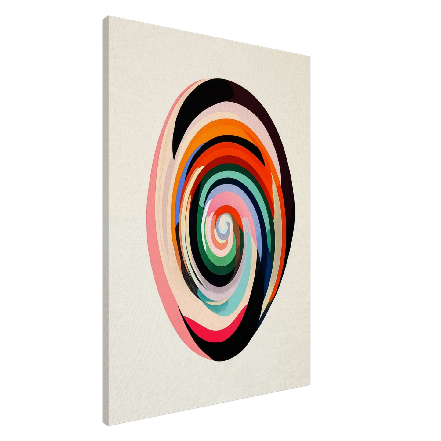 Farbenfrohe Spirale Leinwand 70x100 cm - Pixara