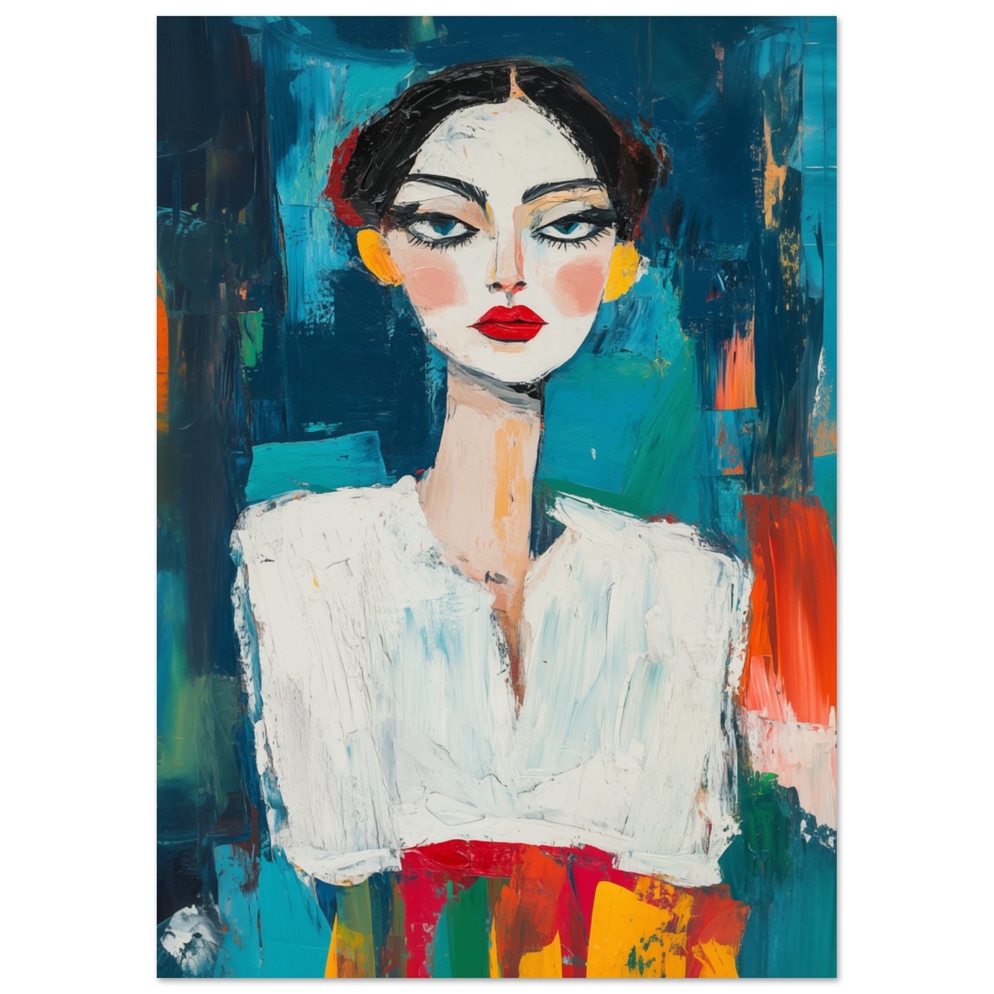 Ausdrucksstarke Eleganz Poster A4 21x29.7 cm - Pixara