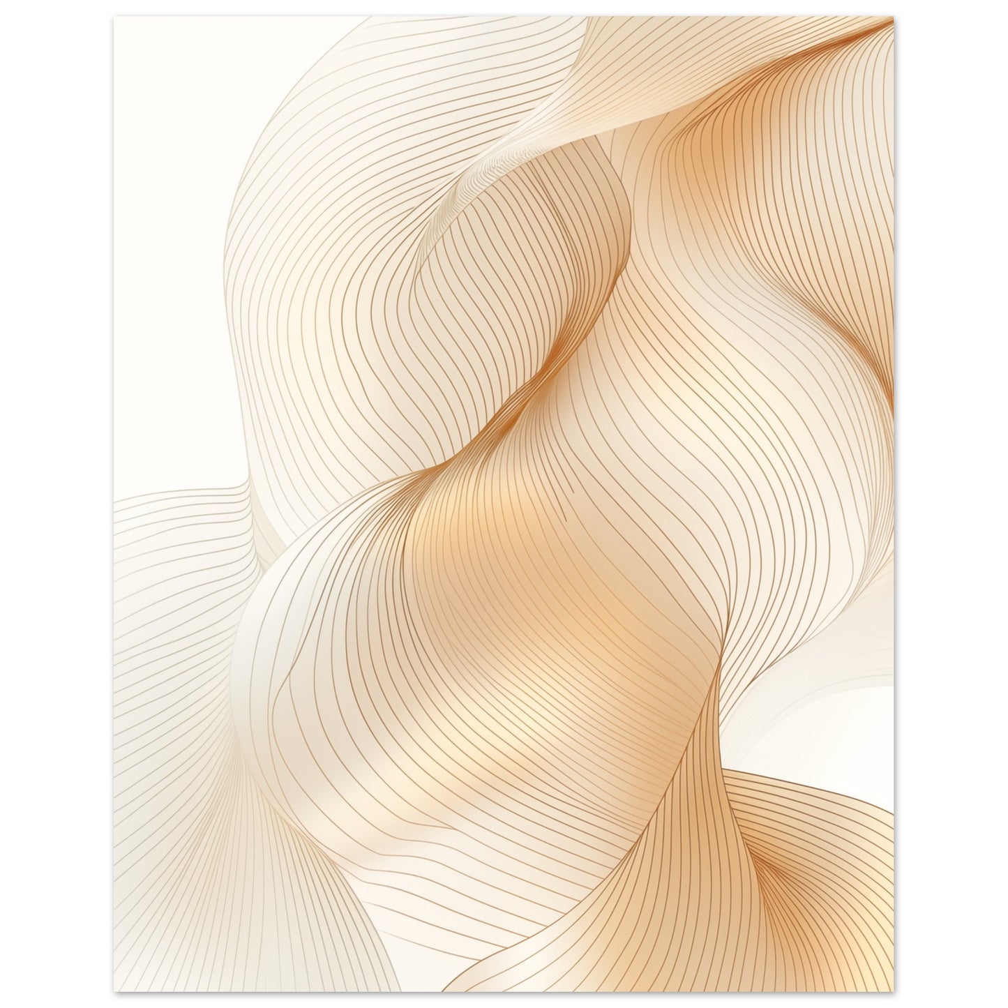 Wellen der Eleganz II Poster 20x25 cm - Pixara